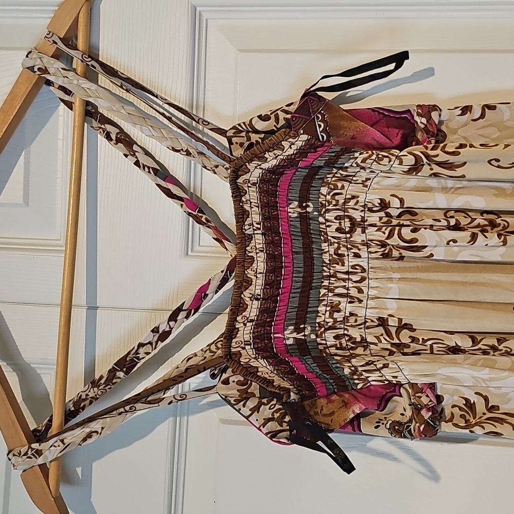 Julia Boho Print Crisscross Maxi Dress – NWT – Size M/L - Picture 4 of 4